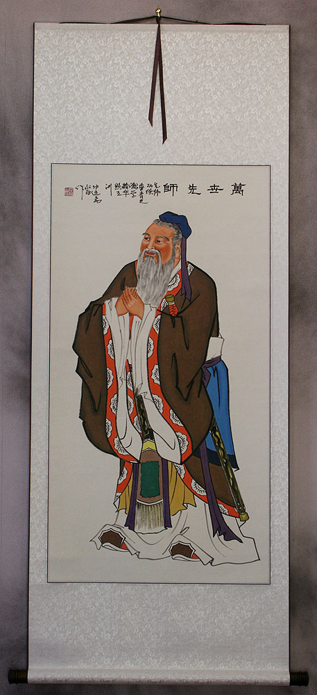 Confucius - The Great Philosopher - Wall Scroll