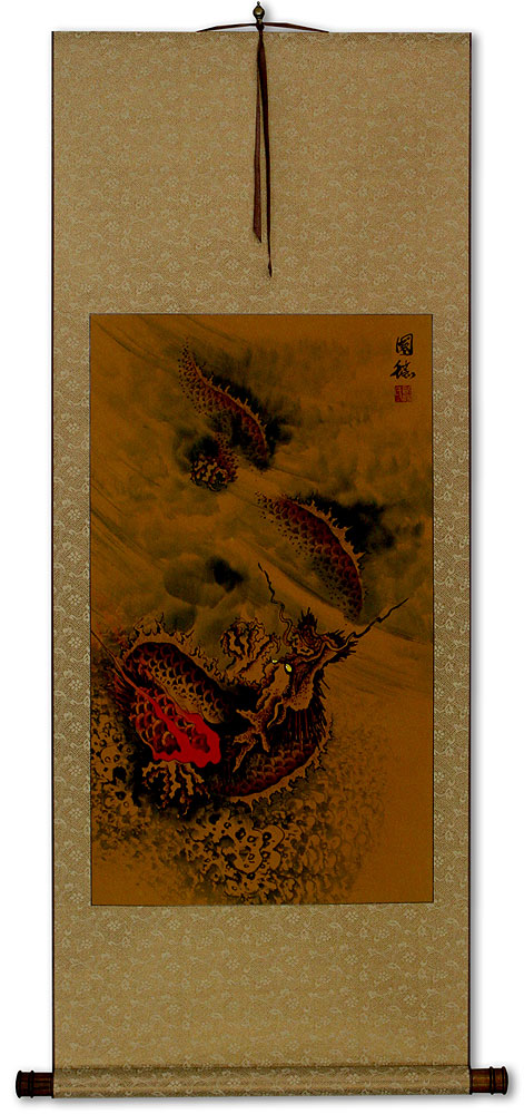 Hidden Chinese Dragon - Asian Scroll
