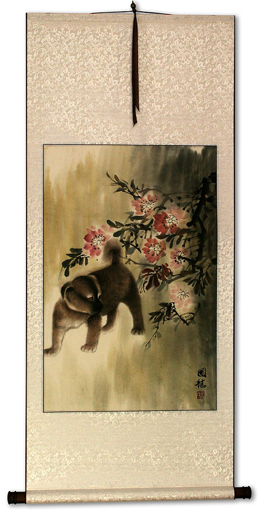 Furry Dog Wall Scroll