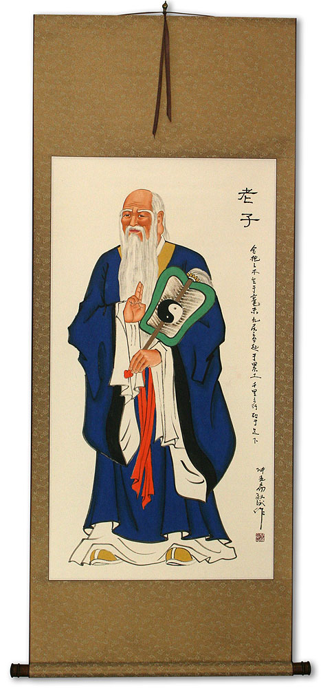 The Wise Lao Tzu / Laozi Wall Scroll