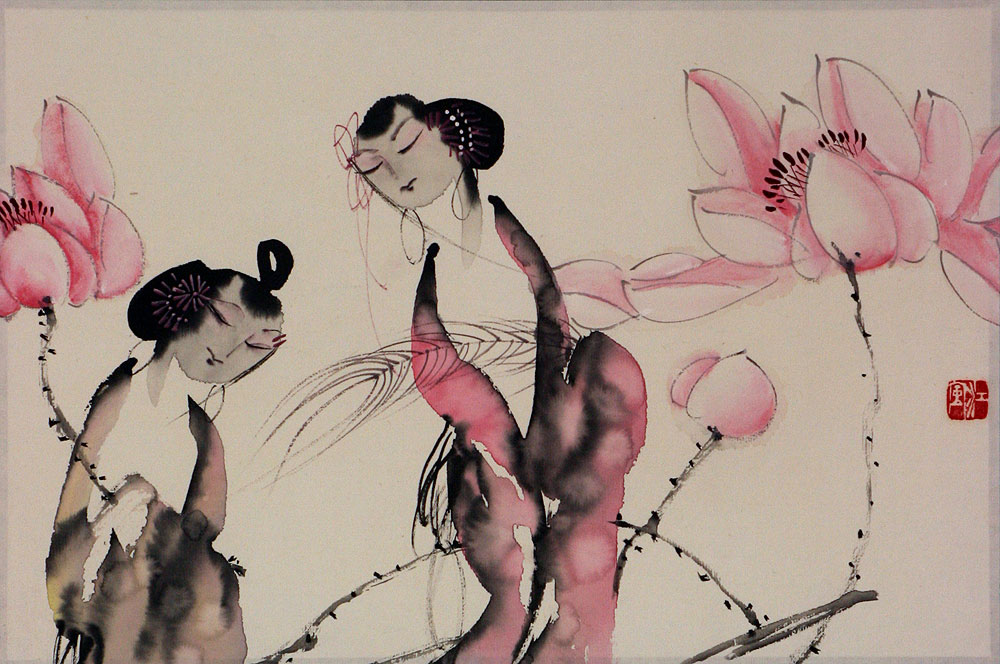 Jiang Feng Abstract Asian Beauty Artwork