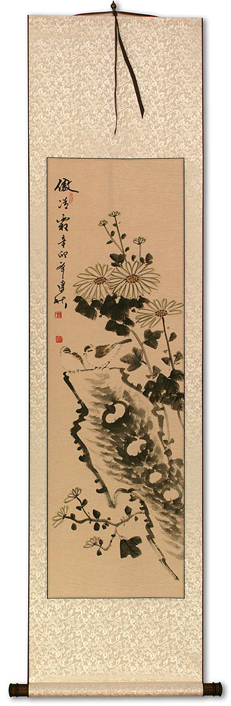 Frost - Chrysanthemum Wall Scroll