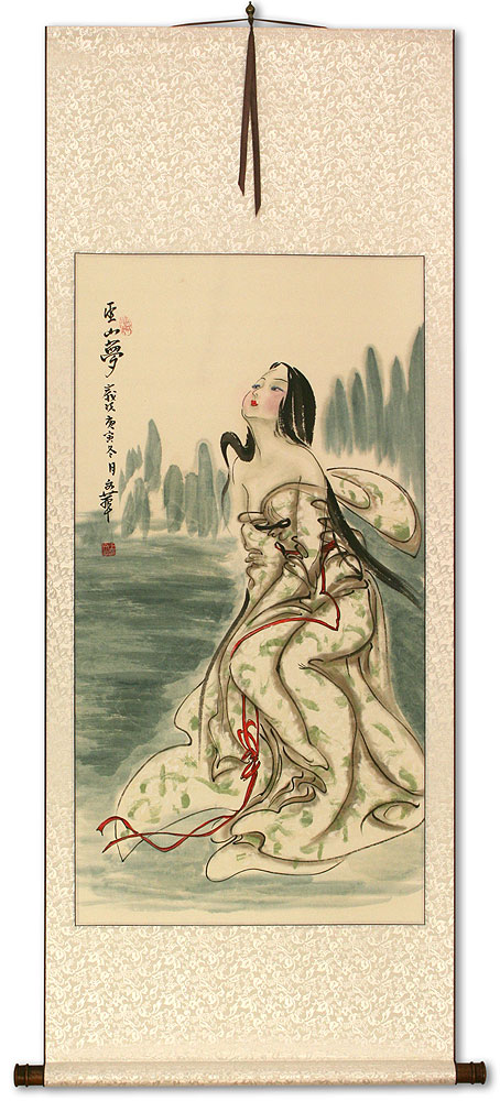 Beautiful Woman Wu Mountain Dreams - Chinese Scroll