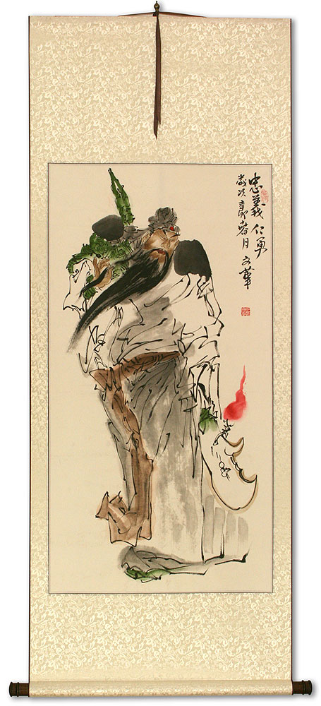 Guan Gong Warrior Saint Wall Scroll