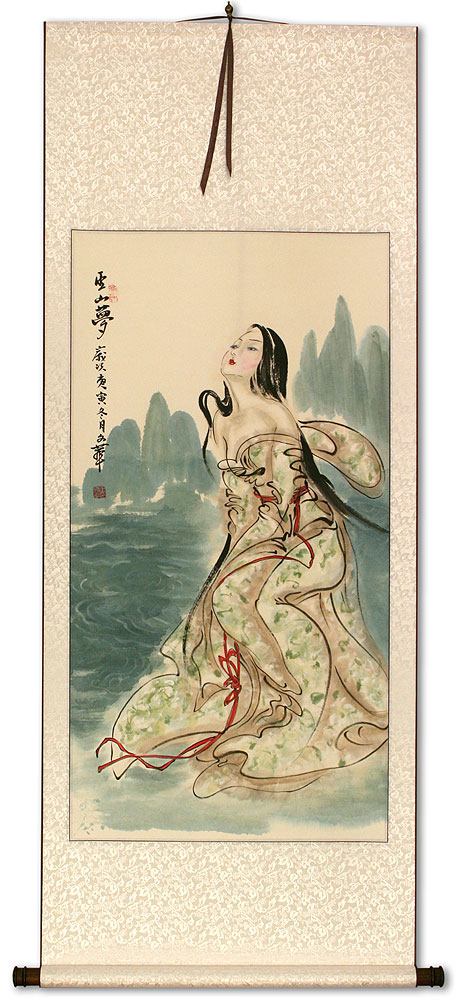WuShan Dreams - Beautiful Woman - Chinese Scroll