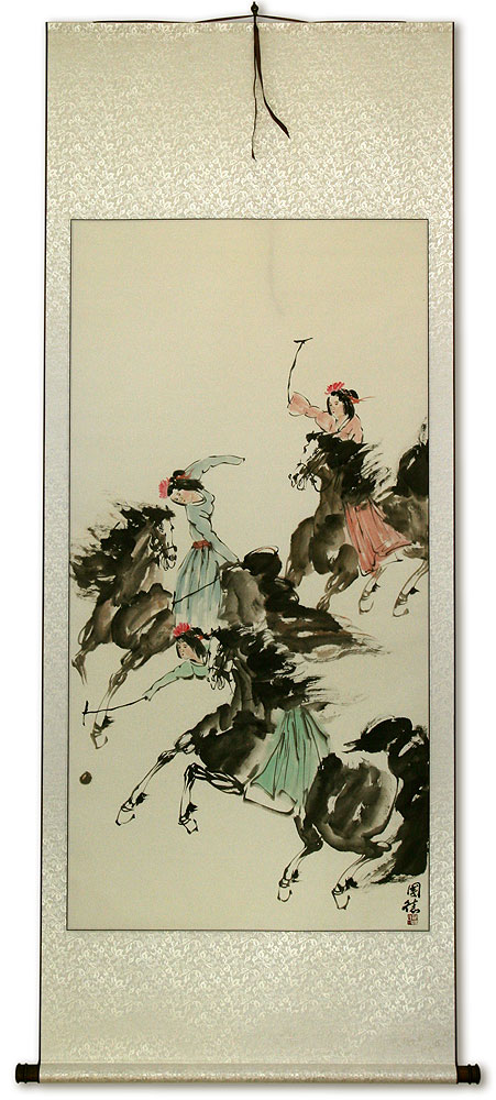 Polo Horse Wall Scroll