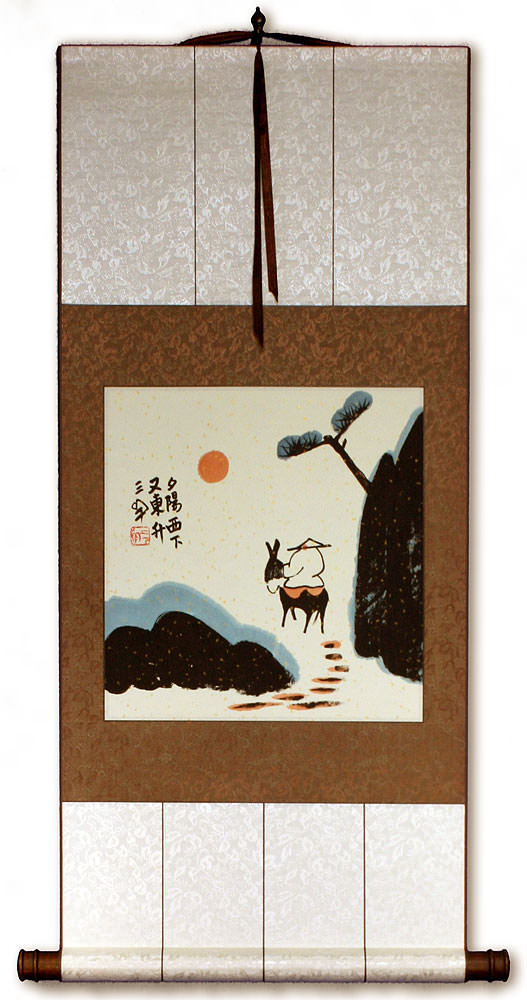 The Sun Will Rise Again - Chinese Philosophy Wall Scroll