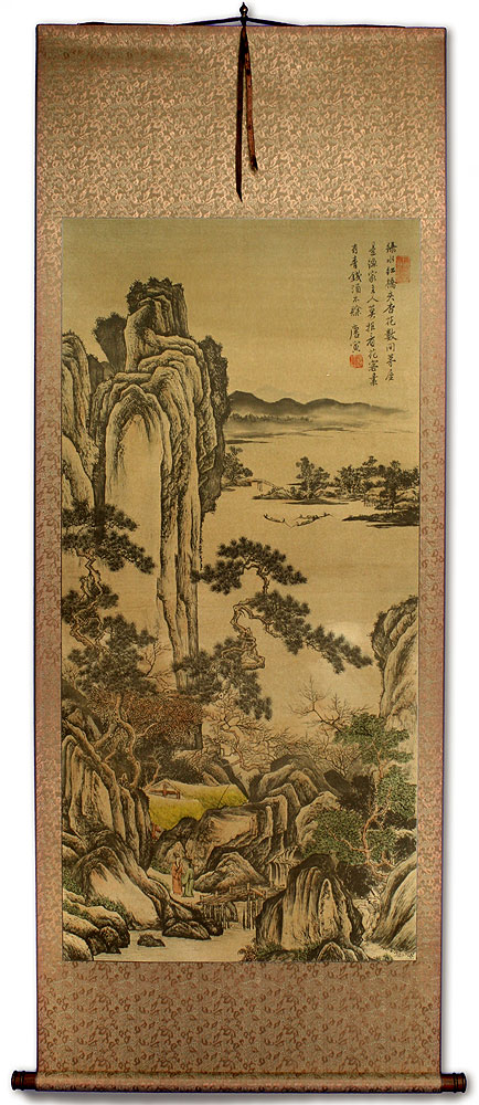 Serene Place - Chinese Landscape Print Wall Scroll