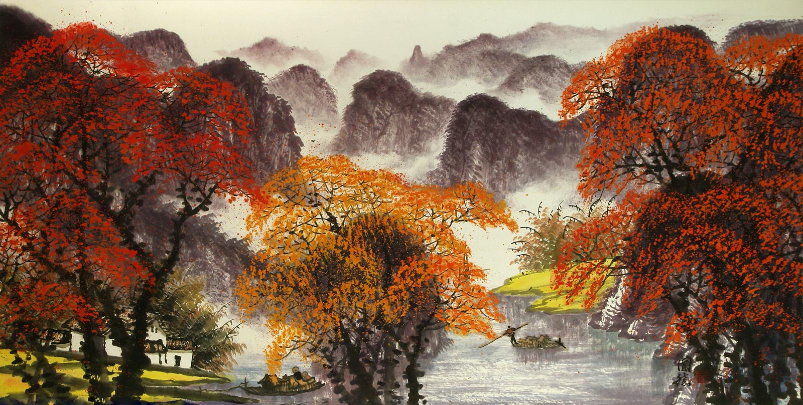 Li River Large Landscape Painting