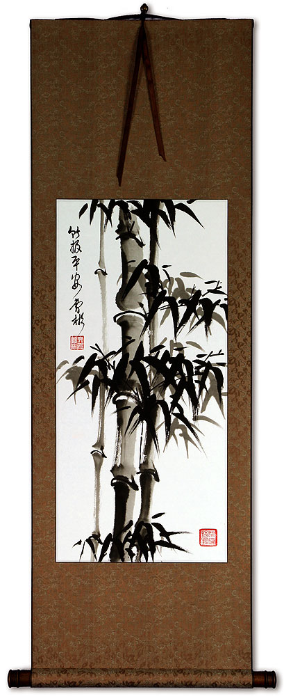 Safe and Sound Bamboo Wall Scroll