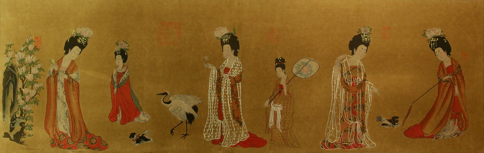 Tang Dynasty Ladies - Partial Print Painting
