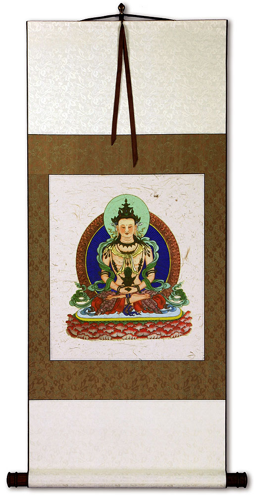 Buddha Deity Print - Wall Scroll