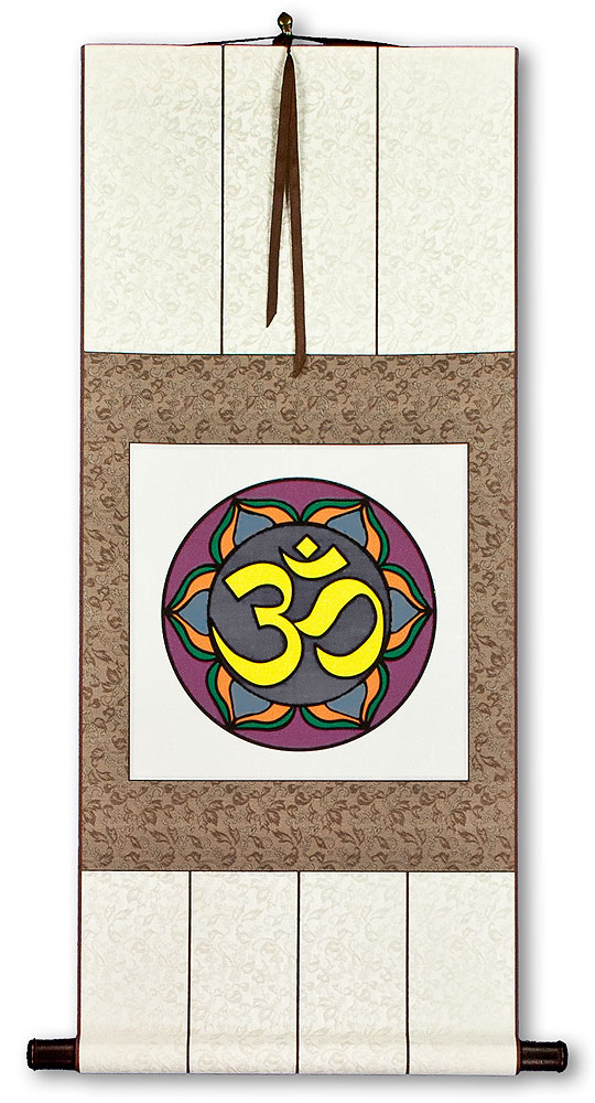 Om Symbol - Buddhist / Hindu Wall Scroll