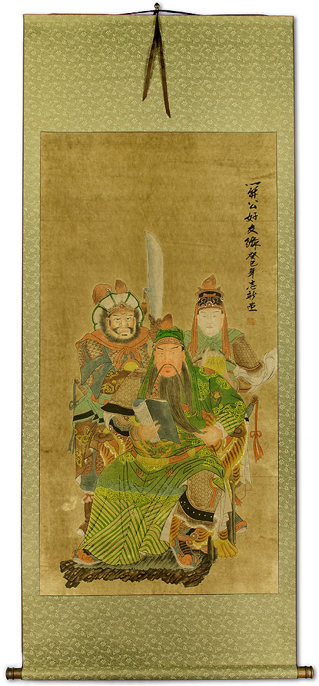 Three Brothers - Partial-Print Hanging Scroll