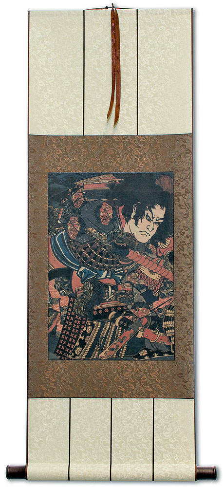 Samurai Sanada no Yoichi Yoshihisa - Japanese Print Repro - Wall Scroll