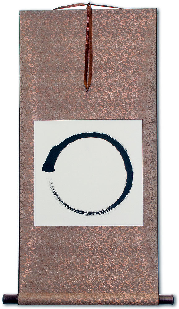 Enso - Buddhist Circle Calligraphy - Wall Scroll - Chinese Character ...