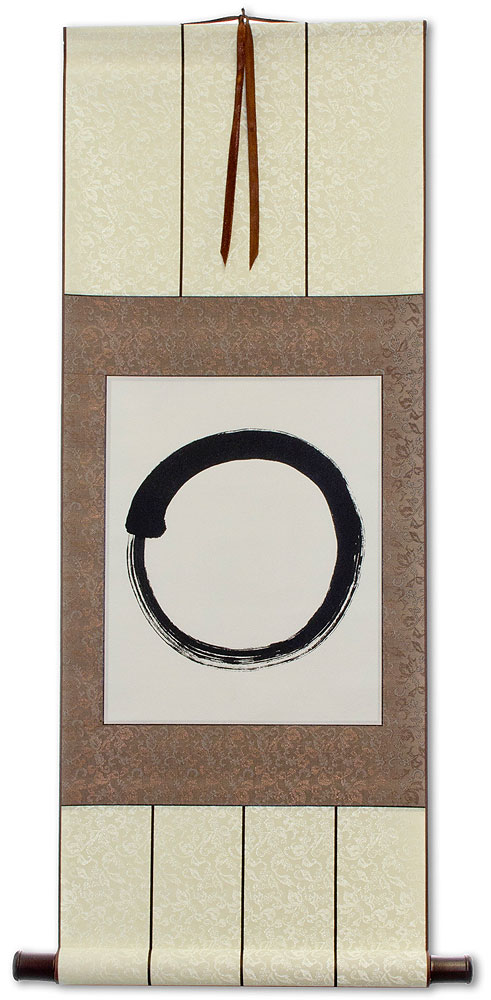 Enso - Buddhist Circle Calligraphy - Wall Scroll - Chinese Character ...