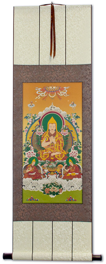 Tibetan Buddha Print - Wall Scroll