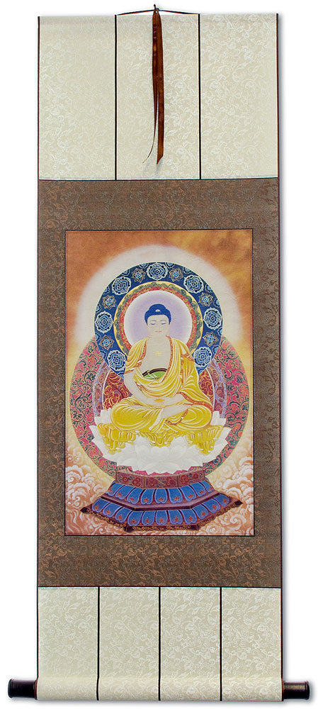 Buddhist Altar Print - Buddha Repro - Wall Scroll