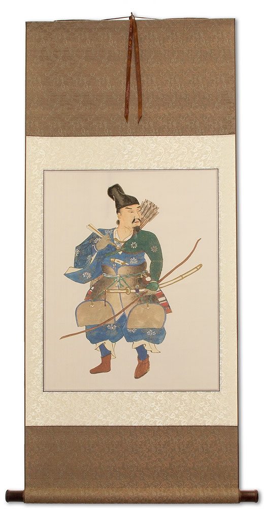 Japanese Samurai Archer Warrior - Large Wall Scroll
