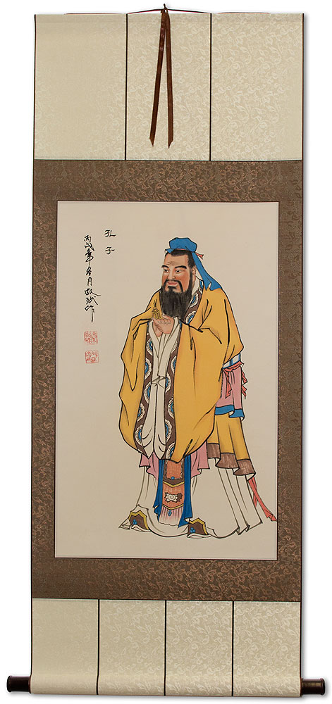 Confucius - Wise Sage - Wall Scroll