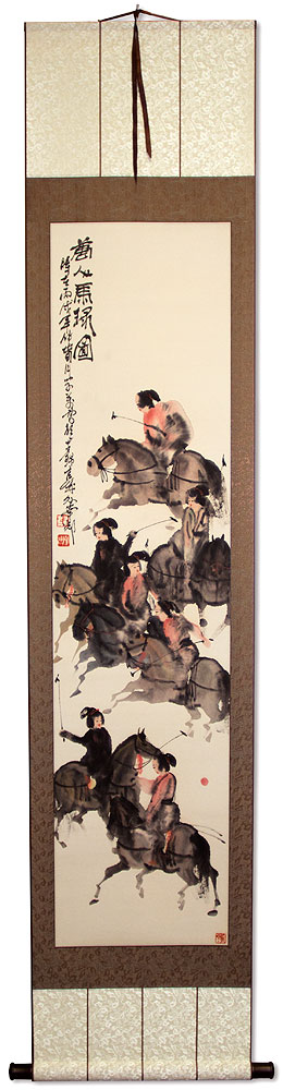 Riders on Horseback - Horses Wall Scroll