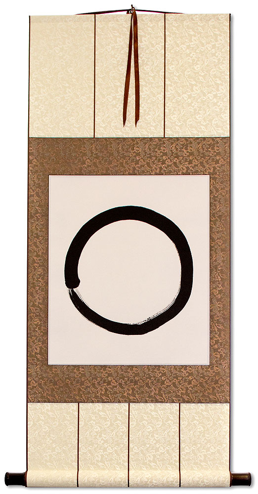 Enso - Buddhist Circle Character - Wall Scroll
