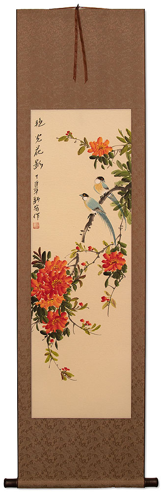 Bright Colors - Bird & Flower Wall Scroll