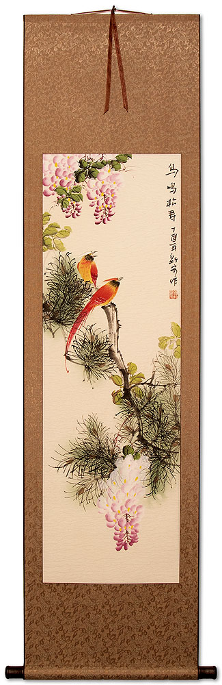 Song of Birds - Chinese Bird and Flower Scroll