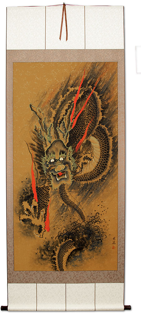 Flying Dragon - Extra-Large Chinese Wall Scroll