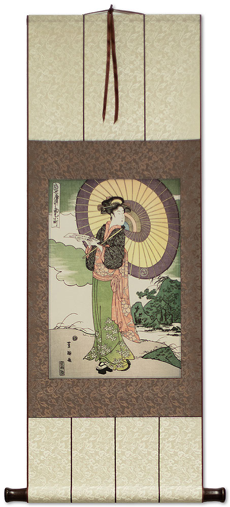 Komachi Praying for Rain - Japanese Print - Wall Scroll