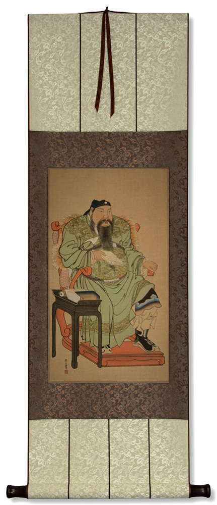 Portrait of a Chinese Man - Tojinbutsu - Print Reproduction Wall Scroll