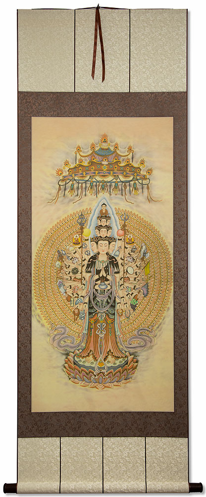 Guanyin - The Buddha of Compassion - Giclee Print - Wall Scroll