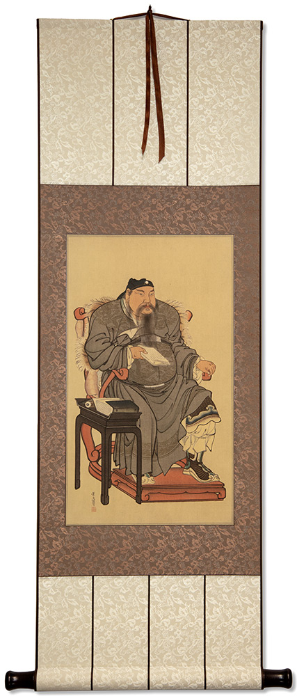 Tojinbutsu - Portrait of a Chinese Man - Print Reproduction Wall Scroll