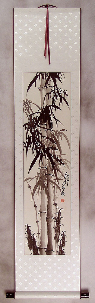 Traditional Bamboo Wall Scroll