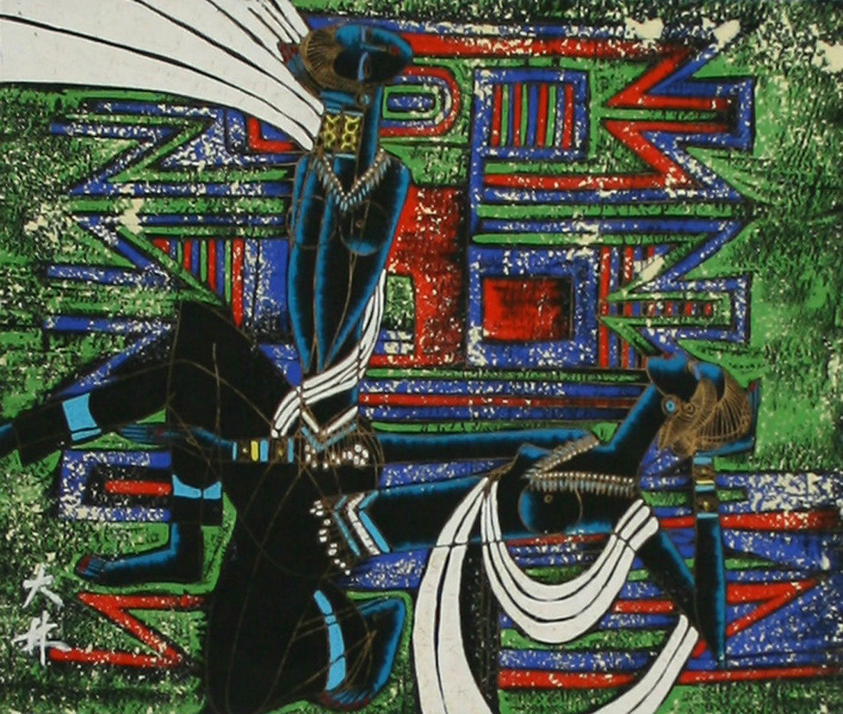 Colorful Women Painting