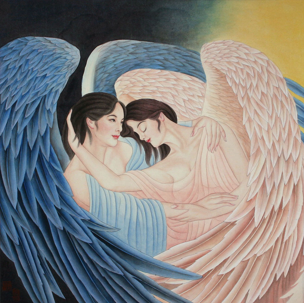 Angels Embrace - Special Painting