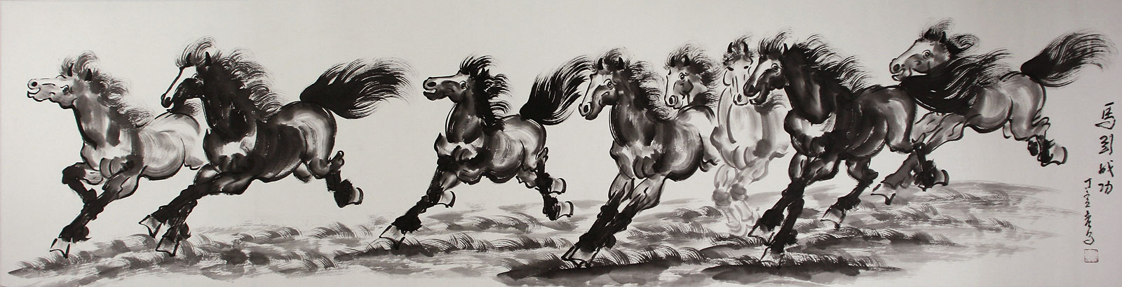 Horses Mean Success - Chinese Painting