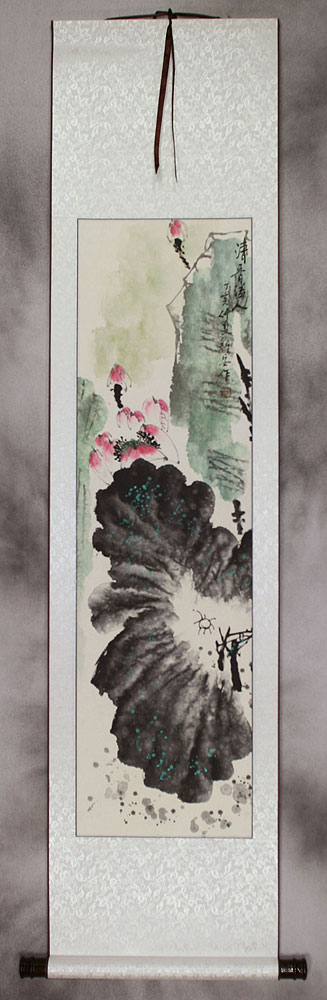 Fragrance Fills You Up - Lotus Flowers - Wall Scroll