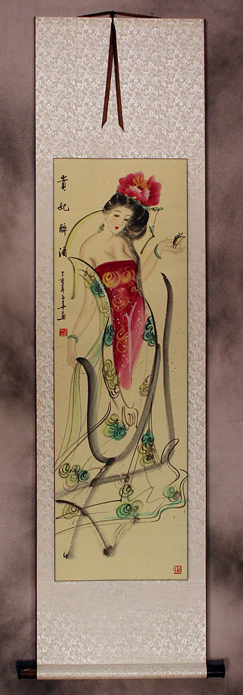 The Drunken Beauty - Chinese Scroll