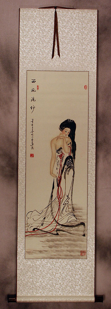 Xi Shi - Most Beautiful Woman in Chinese History - Wall Scroll