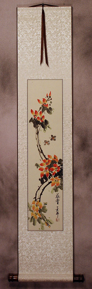 Blooming Flowers - Wall Scroll