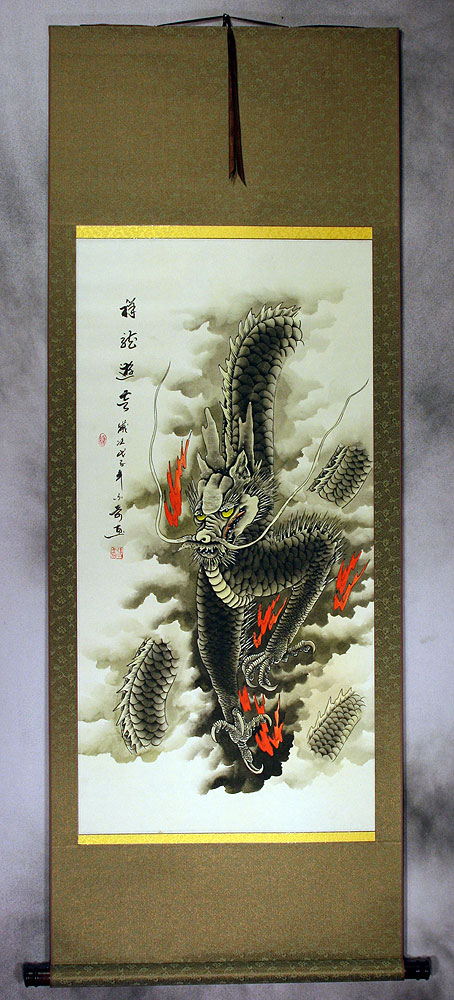 Dragon of the Clouds Wall Scroll