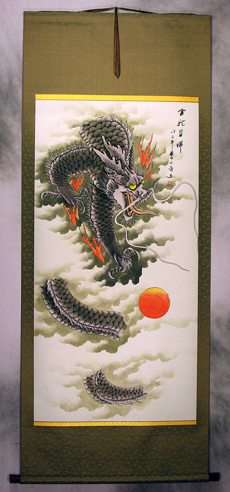 Dragon of the Clouds Wall Scroll