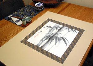 Using Chinese Silk Brocade Instead of Matting