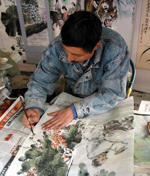 One of my favorite artists in Chengdu - You will see his work in various categories in our website.