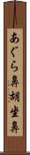 あぐら鼻 Scroll