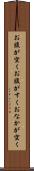 お腹が空く Scroll