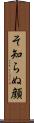 そ知らぬ顔 Scroll