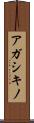 アガシキノ Scroll